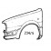 Nissan Micra 1988-1992 (K10) Front Wing With Indicator Hole L/H