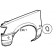 Ford Fiesta MK3 1989-1995 Front Wing Square Indicator Type (Not RS or XR2 Models) L/H