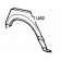 Honda Accord Hatchback 1985-1989 Rear Wheel Arch