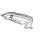 Volkswagen Polo Mk3 1990-1994 3 Door Hatchback Rear Bumper Black