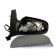 Vauxhall Zafira 2005-2014 Door Mirror Electric Heated Manual Fold Type With Primed Cover R/H