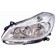 Renault Clio 2005-2009 (Not Campus) Headlamp Halogen Not Cornering Type - Chrome