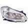 Renault Clio 2005-2009 (Not Campus) Headlamp Halogen Not Cornering Type - Chrome