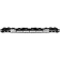 Peugeot 207 2009-2012 Front Bumper Grille Upper Section - With Silver Trim - Black (Standard Models)