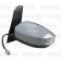 Door Mirror Electric Not Heated Manual Fold Type With Primed Cover