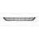Ford Fiesta 3 Door Hatchback MK7 2013- Front Bumper Grille Centre Section - Slatted Version - Matt Black Non Sided 