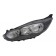 Ford Fiesta Mk7 2013-2017  Headlamp With Halogen Daytime Running Lamp - Black 