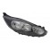 Ford Fiesta Mk7 2013-2017  Headlamp With Halogen Daytime Running Lamp - Black 