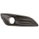 Ford Fiesta Mk7 2013-2017 Front Bumper Grille Outer Section - With Lamp Holes & Chrome Trim - Matt Black (Standard Models)
