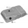 Ford Fiesta Mk3 1989-1995 Fuel Tank (Not Injection/42 Litres/Large Sender/Not 16 Valve) With Gasket/Seals