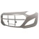 Hyundai I30 2012-2017 Front Bumper No Sensor Holes - Primed
