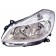 Renault Clio 2005-2009 (Not Campus) Headlamp Halogen Not Cornering Type - Chrome